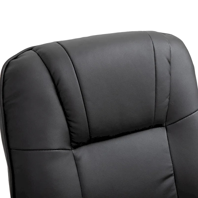 Poltrona reclinabile girevole in pelle PU marrone/grigio/crema/nera/blu/arancione, monoposto