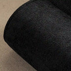 Poltrona reclinabile in tessuto granulato con cuscini – Nero opaco / Beige / Grigio scuro, Posto singolo