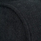 Poltrona reclinabile in tessuto granulato con cuscini – Nero opaco / Beige / Grigio scuro, Posto singolo