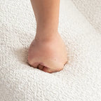 Poltrona reclinabile in tessuto granulato con cuscini – Nero opaco / Beige / Grigio scuro, Posto singolo