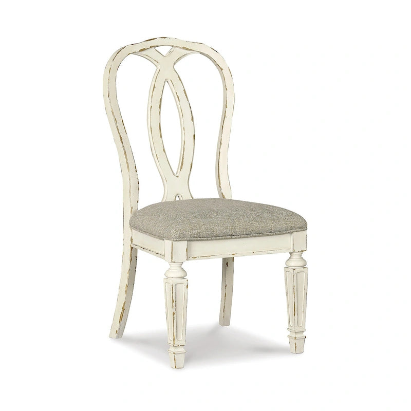 Set tavolo da pranzo allungabile ovale bianco e marrone, 9 pezzi, per 6 persone