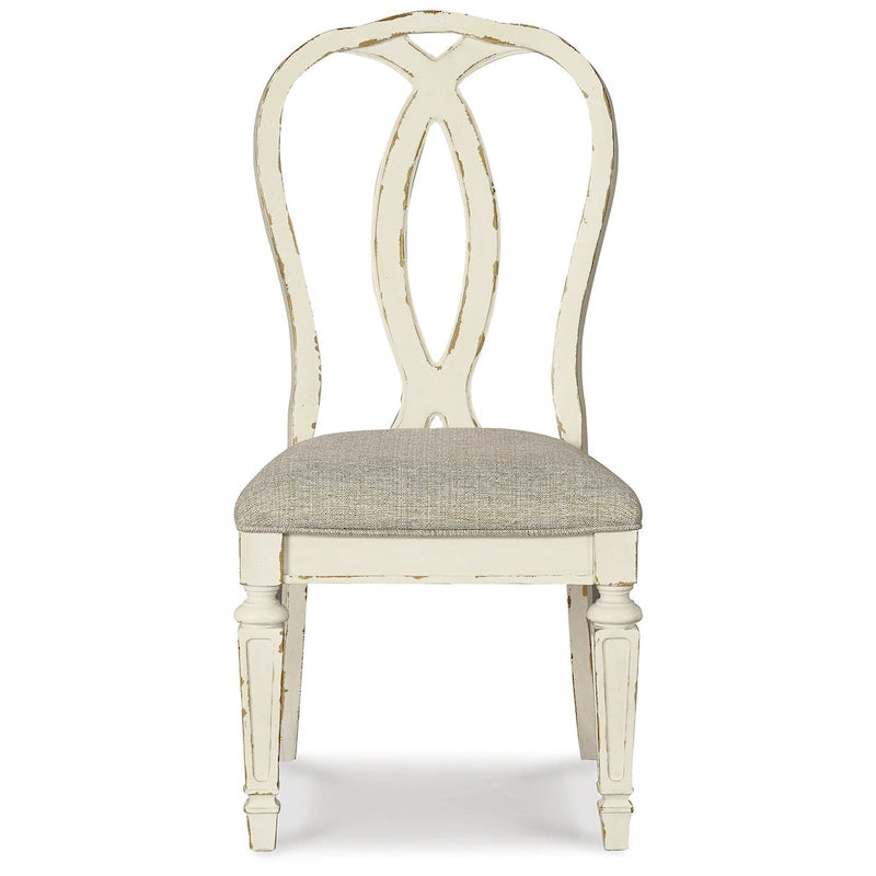 Set tavolo da pranzo allungabile ovale bianco e marrone, 9 pezzi, per 6 persone