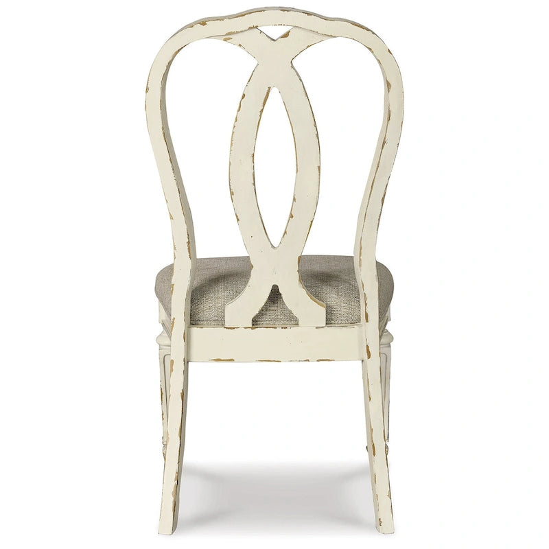 Set tavolo da pranzo allungabile ovale bianco e marrone, 9 pezzi, per 6 persone