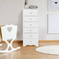 Gymax 6 Drawer Chest Dresser Clothes Storage Bedroom Tall Furniture