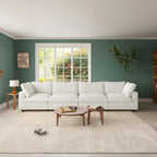 Divano componibile modulare nero/marrone chiaro/beige/grigio, a L/a U/lineare, 4 posti