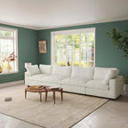 Divano componibile modulare nero/marrone chiaro/beige/grigio, a L/a U/lineare, 4 posti