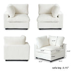 Divano componibile modulare nero/marrone chiaro/beige/grigio, a L/a U/lineare, 4 posti