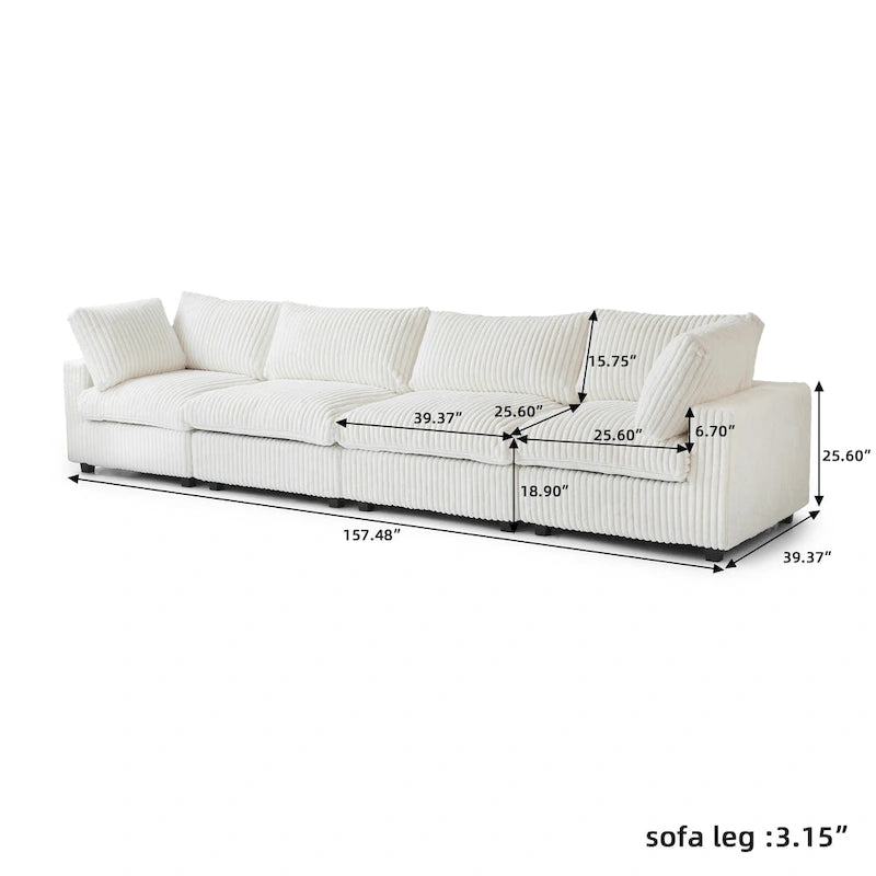 Divano componibile modulare nero/marrone chiaro/beige/grigio, a L/a U/lineare, 4 posti