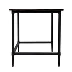 Scrivania in legno di recupero per 1 persona, stile rustico moderno, naturale/nera e nera