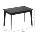 Scrivania per computer da 1 persona con 2 cassetti, beige/bianco/legno/legno nero