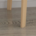 Scrivania per computer da 1 persona con 2 cassetti, beige/bianco/legno/legno nero