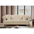 Set divano Chesterfield 2 posti in velluto schiacciato, multicolore, posti 3+1