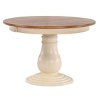 Set da pranzo rotondo Cream Napoleon, da 4 a 6 posti, 7 pezzi