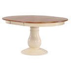 Set da pranzo rotondo Cream Napoleon, da 4 a 6 posti, 7 pezzi