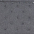 Letto a piattaforma a costine ad arco beige/grigio chiaro/grigio scuro/nero, Queen, 1 materasso