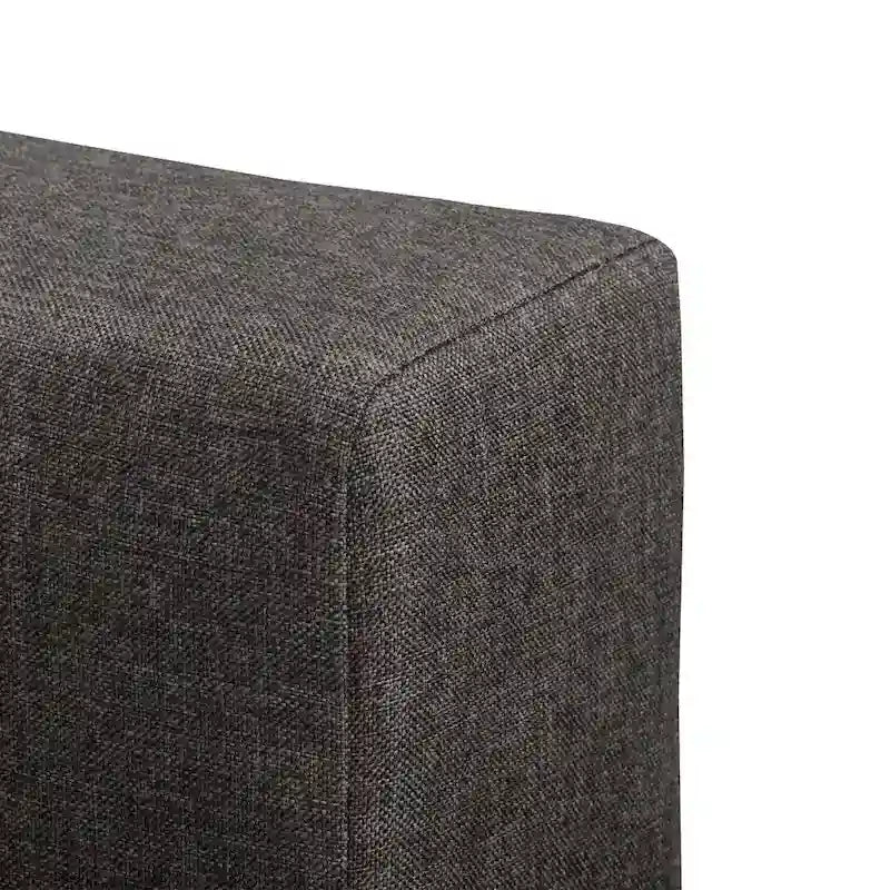 Struttura letto imbottita con bottoni, misura piazza e mezza, Grigio Scuro / Blu / Crema / Grigio Chiaro, 1 persona