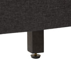 Struttura letto imbottita con bottoni, misura piazza e mezza, Grigio Scuro / Blu / Crema / Grigio Chiaro, 1 persona