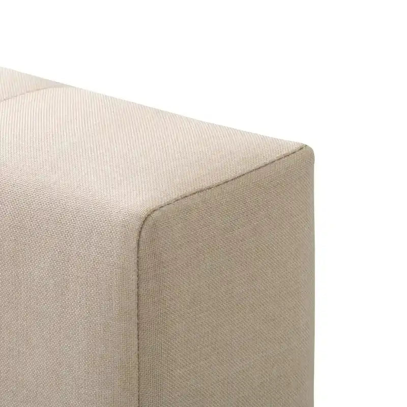 Struttura letto imbottita con bottoni, misura piazza e mezza, Grigio Scuro / Blu / Crema / Grigio Chiaro, 1 persona