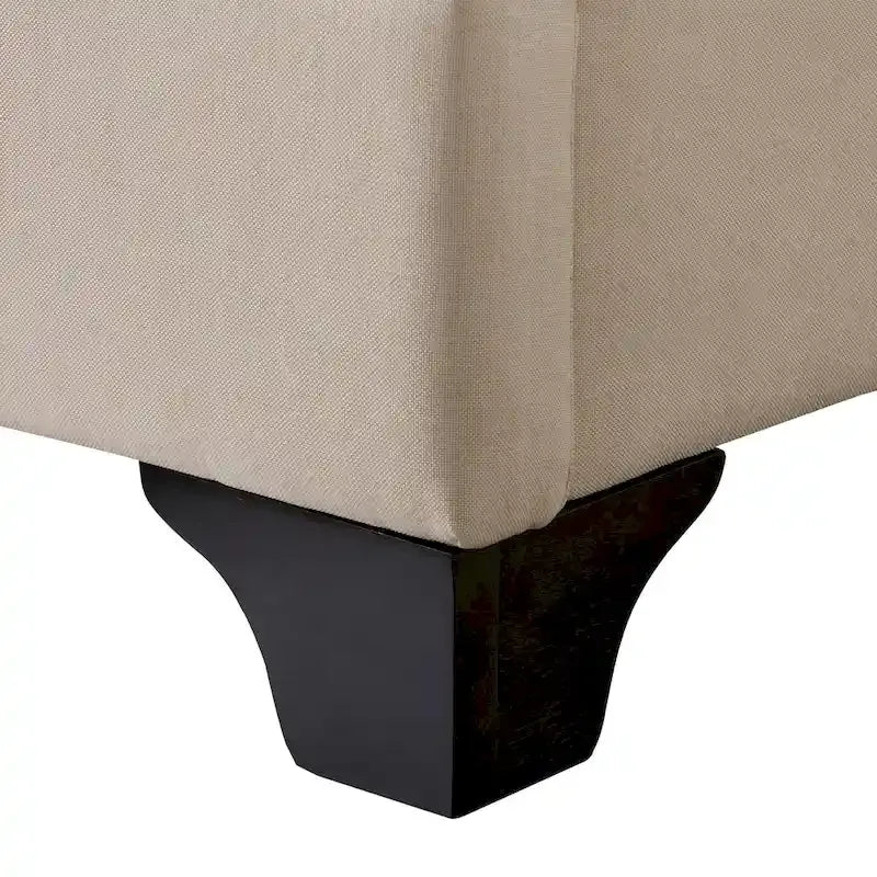 Struttura letto imbottita con bottoni, misura piazza e mezza, Grigio Scuro / Blu / Crema / Grigio Chiaro, 1 persona