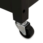 Carrello da cucina con rotelle grigio/nero/bianco + naturale (1 persona)