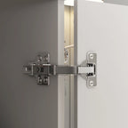 Guardaroba modulare bianco con maniglie dorate – Appendiabiti, cassetti e ripiani, per 1-2 persone