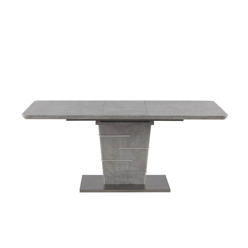 Set da pranzo angolare a 4 posti Blue & Grey bicolore con tavolo allungabile