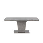 Set da pranzo angolare a 4 posti Blue & Grey bicolore con tavolo allungabile