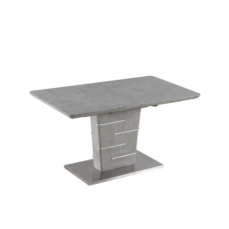 Set da pranzo angolare a 4 posti Blue & Grey bicolore con tavolo allungabile