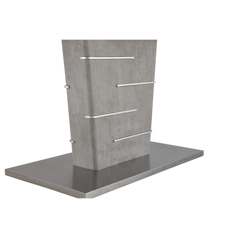 Set da pranzo angolare a 4 posti Blue & Grey bicolore con tavolo allungabile