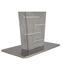 Set da pranzo angolare a 4 posti Blue & Grey bicolore con tavolo allungabile
