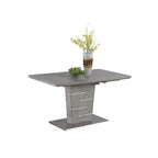 Set da pranzo angolare a 4 posti Blue & Grey bicolore con tavolo allungabile