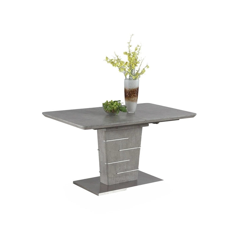 Set da pranzo angolare a 4 posti Blue & Grey bicolore con tavolo allungabile