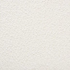 Poltrona accent Japandi in bouclé bianco con gambe in noce, singola