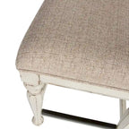 Set tavolo da raduno da 5 persone altezza bancone, colore bianco antico effetto invecchiato, modello "Weathered Bark"