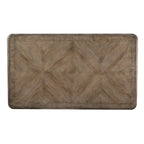 Set tavolo da raduno da 5 persone altezza bancone, colore bianco antico effetto invecchiato, modello "Weathered Bark"