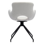 Sedia da pranzo girevole in pile Teddy, marrone/grigio/blu/beige, set da 2