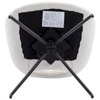 Sedia da pranzo girevole in pile Teddy, marrone/grigio/blu/beige, set da 2