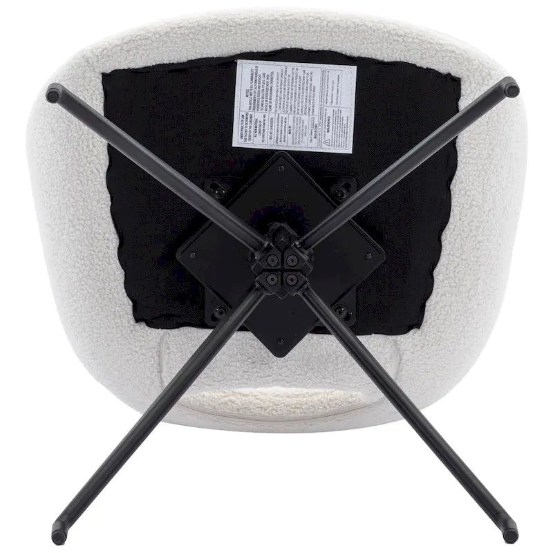 Sedia da pranzo girevole in pile Teddy, marrone/grigio/blu/beige, set da 2