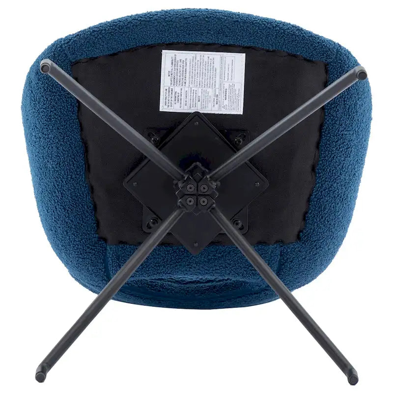Sedia da pranzo girevole in pile Teddy, marrone/grigio/blu/beige, set da 2