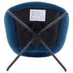 Sedia da pranzo girevole in pile Teddy, marrone/grigio/blu/beige, set da 2