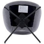 Sedia da pranzo girevole in pile Teddy, marrone/grigio/blu/beige, set da 2