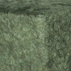 Poggiapiedi Pouf in tessuto quadrato grigio/verde, singolo