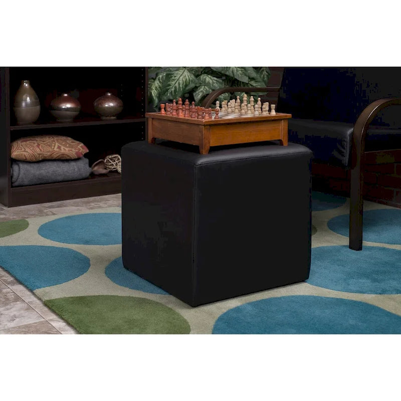 Pouf quadrato in peluche, 1 posto – Vari colori