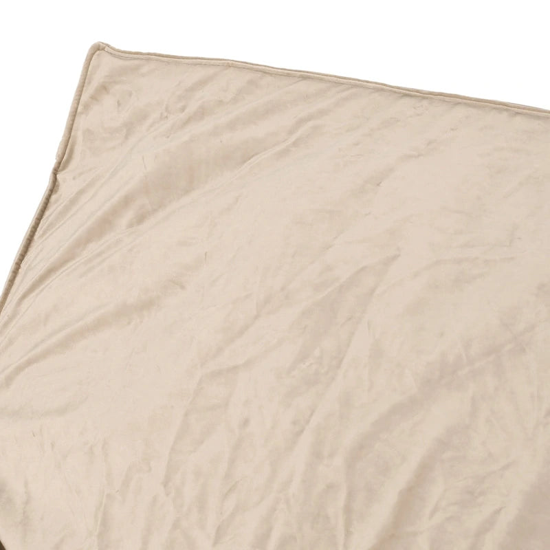Poltrona Sacco Oversize in Velluto con Braccioli – Tortora / Blu Notte / Grigio / Rosa / Blu Reale – 1 Persona