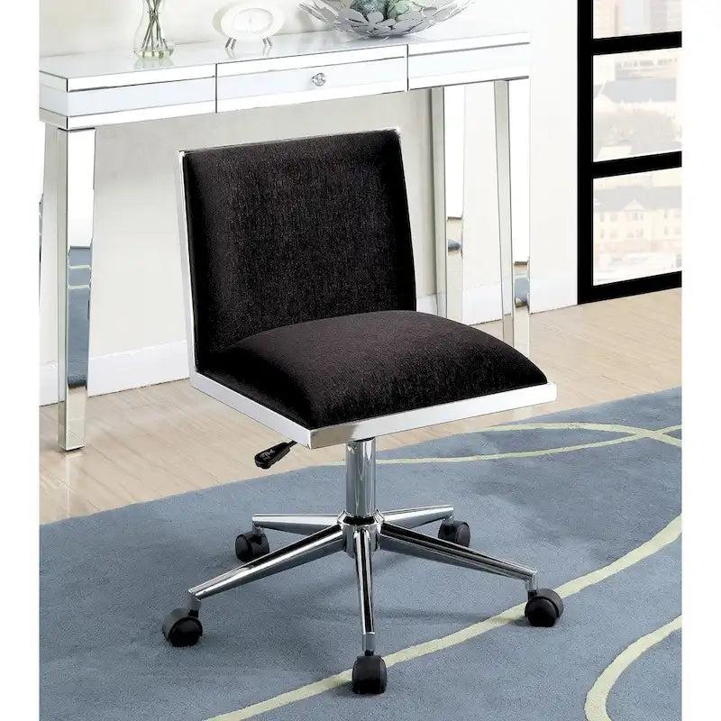 Sedia da ufficio contemporanea in tessuto nero / grigio / marrone / blu marino / viola, regolabile in altezza, singola