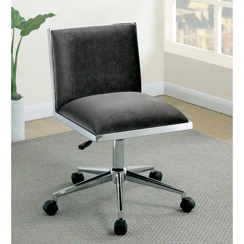 Sedia da ufficio contemporanea in tessuto nero / grigio / marrone / blu marino / viola, regolabile in altezza, singola