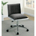 Sedia da ufficio contemporanea in tessuto nero / grigio / marrone / blu marino / viola, regolabile in altezza, singola