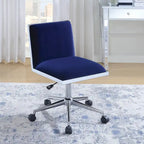 Sedia da ufficio contemporanea in tessuto nero / grigio / marrone / blu marino / viola, regolabile in altezza, singola