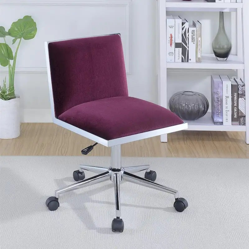 Sedia da ufficio contemporanea in tessuto nero / grigio / marrone / blu marino / viola, regolabile in altezza, singola