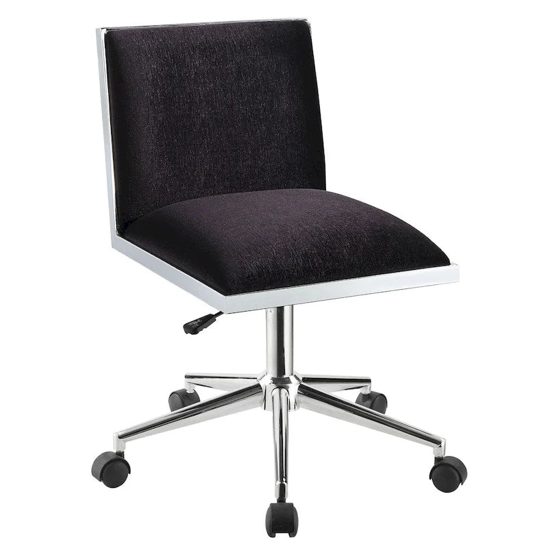 Sedia da ufficio contemporanea in tessuto nero / grigio / marrone / blu marino / viola, regolabile in altezza, singola